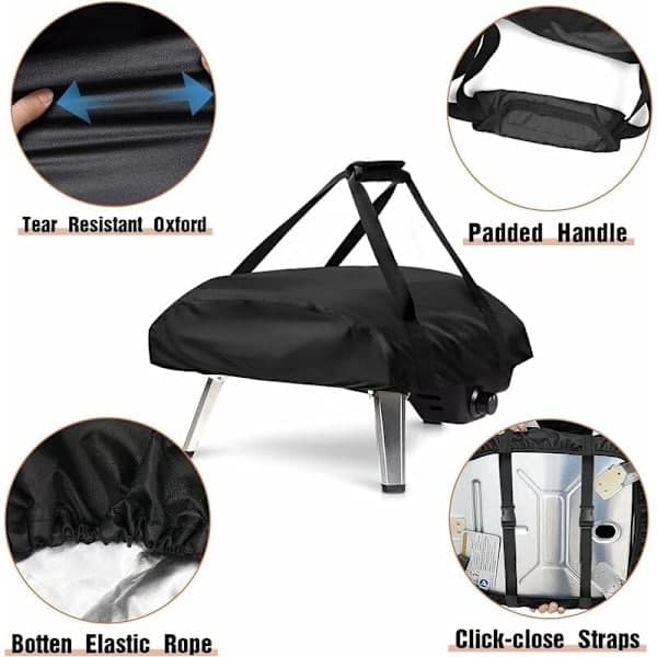 Ooni Koda 16 Pizza Oven Cover Waterproof Carry Bag Protective Storage Case Black-FX-