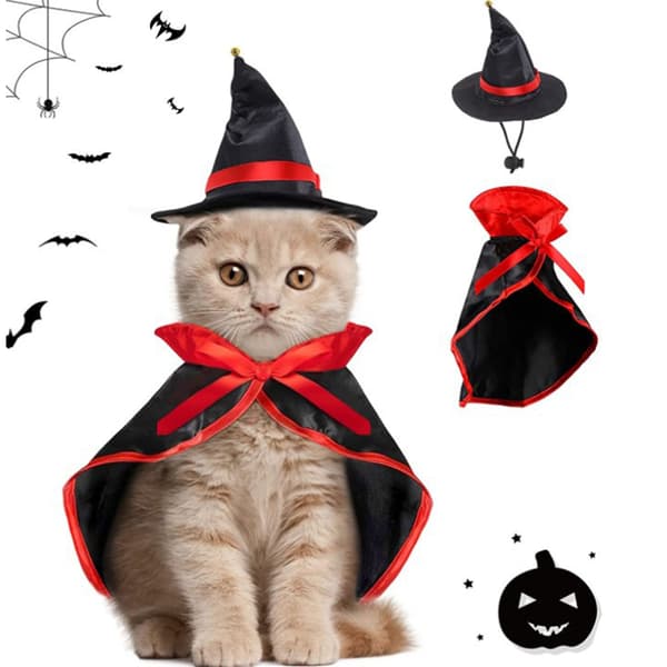 Halloween kæledyrskostume til katte og hunde - Juleforvandlingskappe-FX-