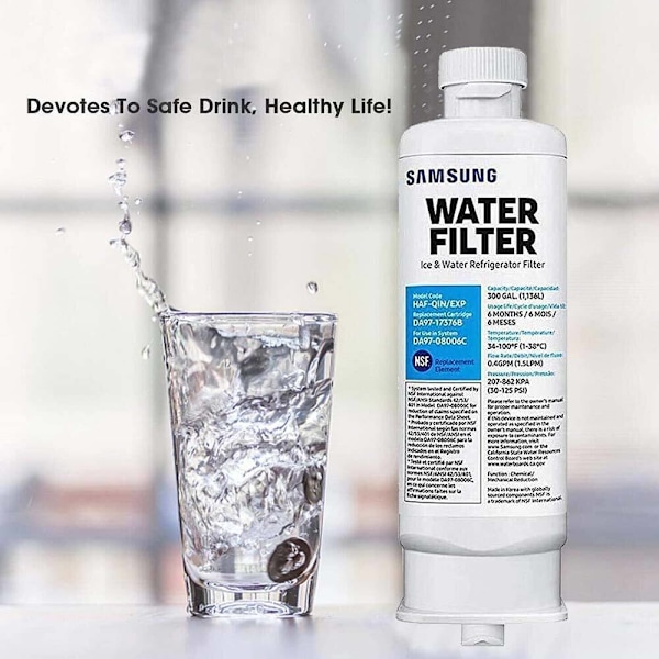 1/3/6 ST Samsung DA97-17376B DA97-08006C HAF-QIN Vannfilter til Kjøleskap 3 st