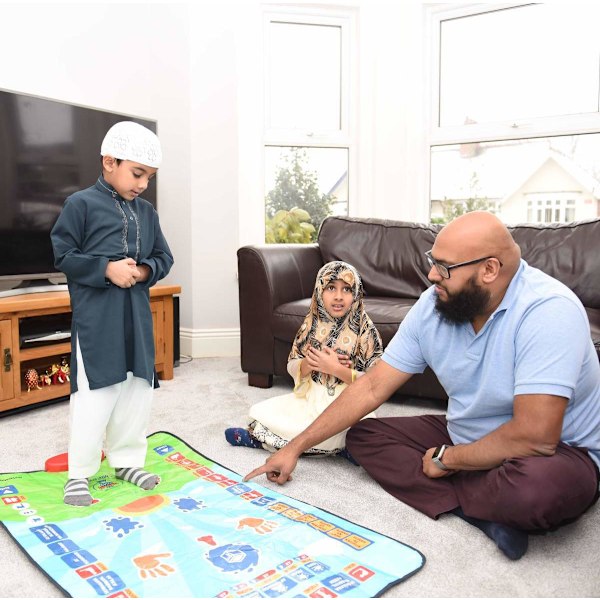 Islamisk elektronisk bønnemåtte muslimsk Musalla Namaz-måtte B