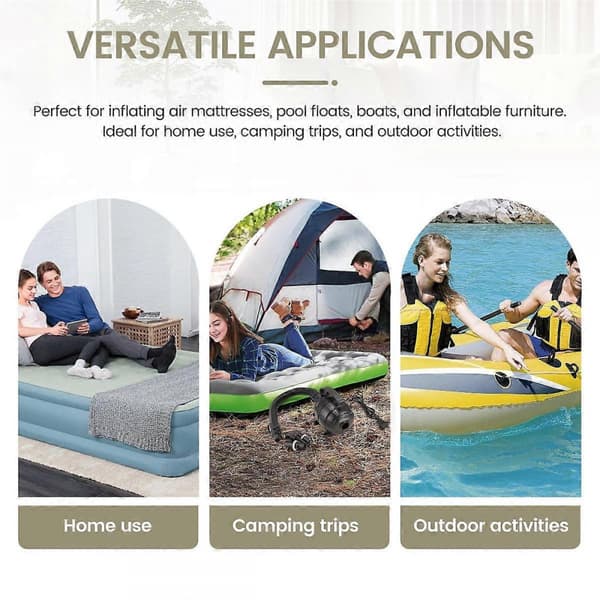 Portable Air Pump Air Mattress For Tumbling Inflatable Pump EU Plug Tumbling Inflatable Pump-FX-