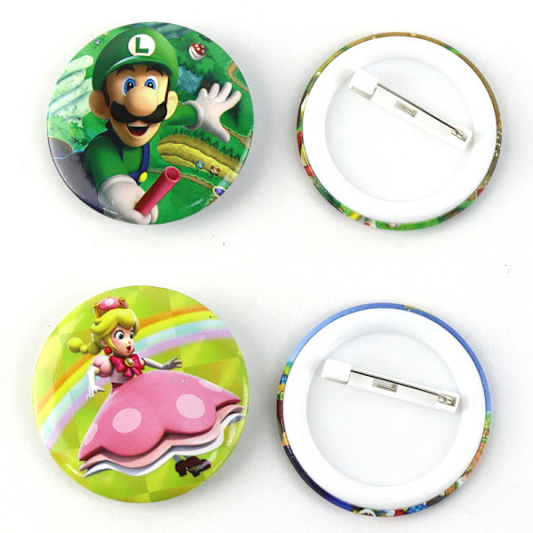 12-pack Super Mario Pins Mario-märken