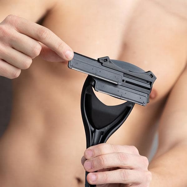 Sammenfoldelig krops- og ryghårstrimmer og shaver-FX-