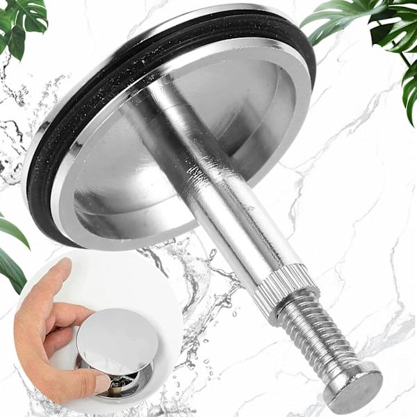 43 mm universal messing afløbsprop til badekar og håndvaske, justerbar-FX-