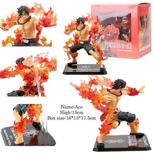 Delikat Animation One Piece Portgas D Ace Figur Samling-FX-