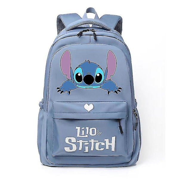 Anime Stitch Rygsæk Børn Skoletasker Piger Dagsrygsæk Børn Teenagere Tasker Kawaii Vandtæt Stor Kapacitet Skoletaske-JK- style 4