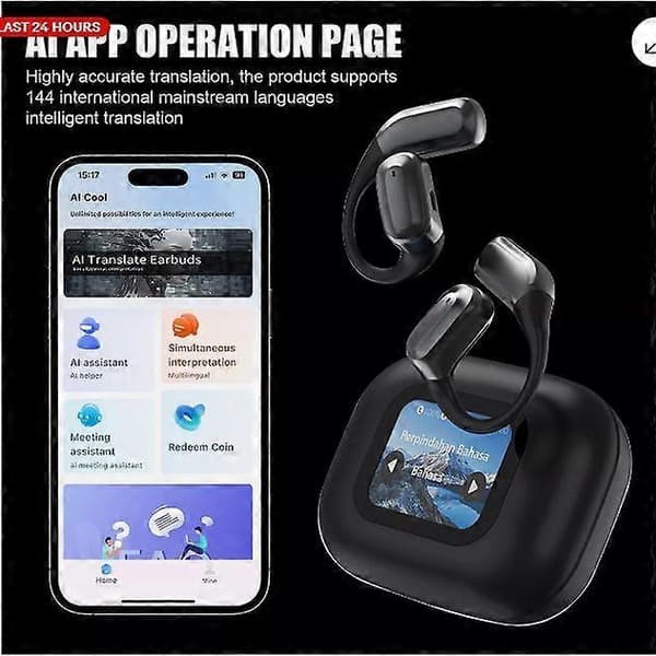 2025 AI-oversetterørepropper | 144+ språk sanntids Bluetooth-oversettelse-FX-