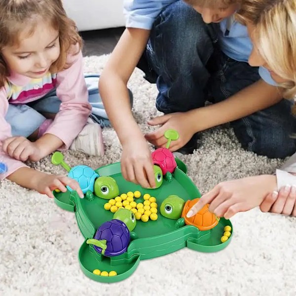 Nälkäinen kilpikonna lautapeli kilpikonnan nappaava papupallo pöytäpeli lasten opettavaiset lelut