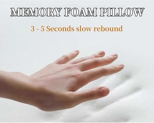Søvnapnépude, cervikal pude (til behandling af søvnapné), højkvalitets memory foam-pude (til lindring af nakkesmerter), ergonomisk pude-FX-
