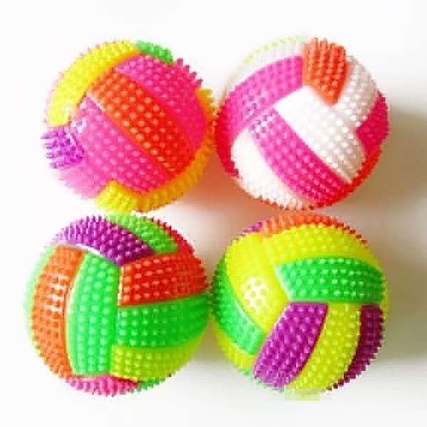 Pcs Amazing Wish Flashing Bounce Ball LED Light Hedgehog Bouncing Kids Pets Dog Fun-FX-