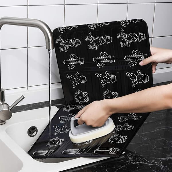 Non-stick Splatter Shield with 3 Sides for Frying Pan, Adjustable 3-Panel Splatter Guard with Foldable Design, High-Temperature Aluminum Foil Oil-FX-
