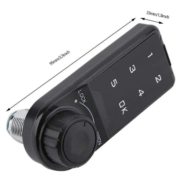 Combination Lock, Door Access Digital Electronic Security Cabinet Coded Cabinet Touch Keypad Password Key Access Lock - B-FX-