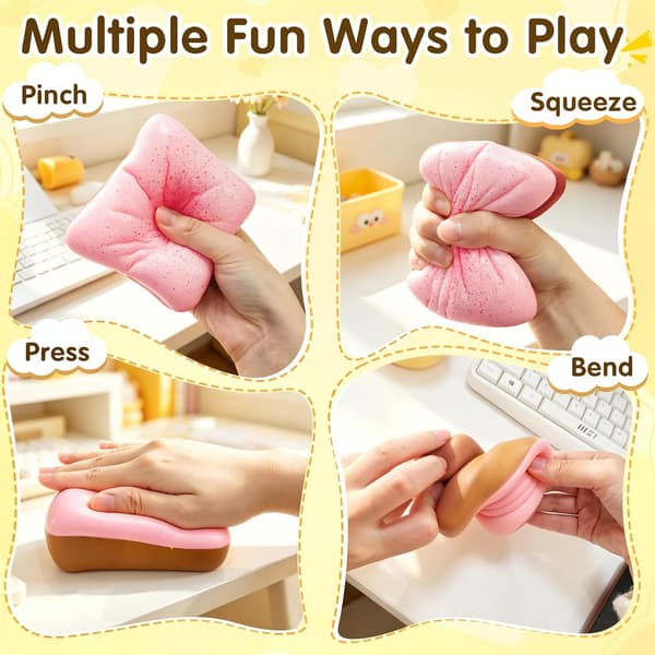 1-pack Butter Bread Squishy - Realistic Scented Sensory Stress Toy, Soft Decompression Toy for Teens and Adults 1 pc grö-FX- 1pc green
