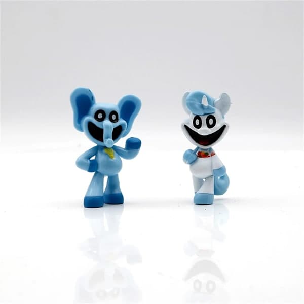 Smiling Critters 8-delars PVC-figurset med Catnap-leksak-FX-