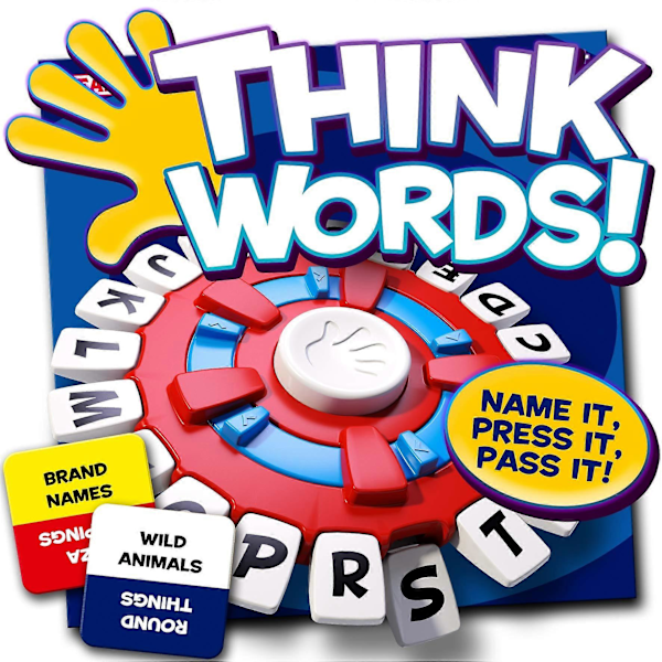 IDEAL | Think Words: Det snabbtänkta bokstavsspelet! | Familjespel | För 2-8 spelare | Ålder 8+
