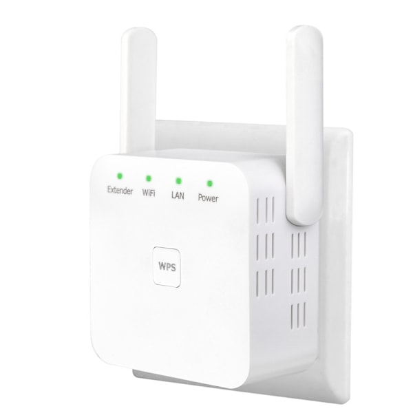 WiFi-forlænger/repeater, internetforstærker - med Ethernet-port, hurtig installation, trådløs signalforstærker til hjemmet
