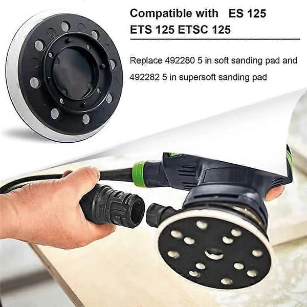 492280 Slipeplate, 125 mm (5 tommer), 8 hull, kompatibel med Festool-FX-