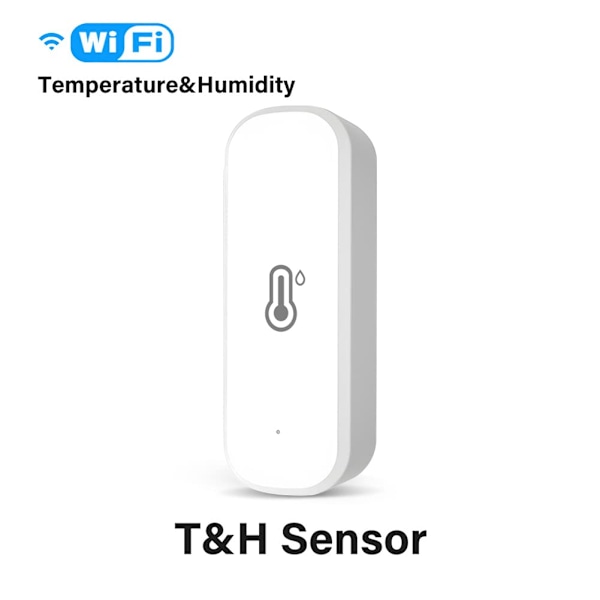 3-pakning, WiFi for TUYA Smart Temperatur- og Luftfuktighetssensor, WiFi Innendørs Termometer og Hygrometer med Fjernkontroll og Varslingsalarm