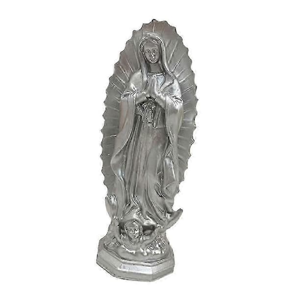 Jomfru Maria-statue religiøs figur for hjemmehage skrivebordsdekorasjon-FX-