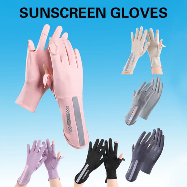 Damehansker Sykling UV-beskyttelse Sommer Anti-solbrent Tynn A-FX-