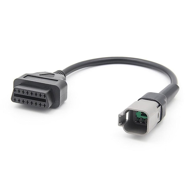 6PIN till 16PIN Diagnostisk OBD2 Kabeladapter, OBDII Scanner Ersättning för CAN AM Moto ATV UTV Motorcykel Cykelverktyg-WELLNGS