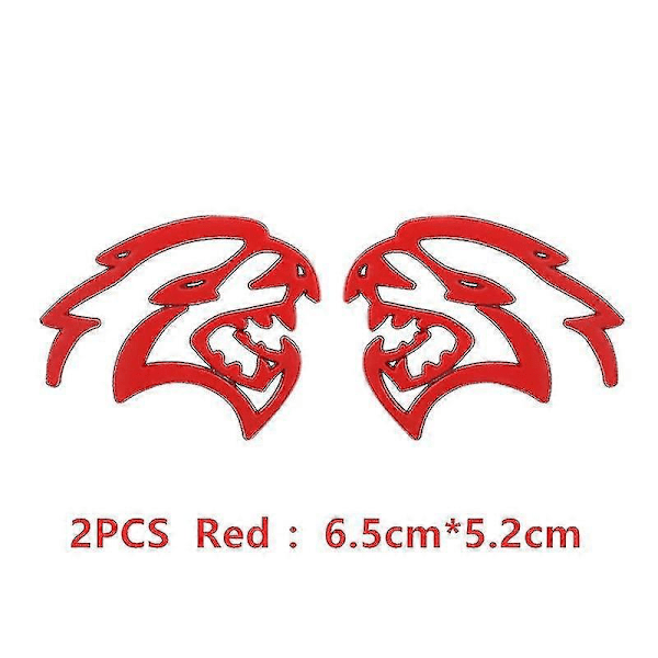3D Metall Hellcat Bil Logo Dør Skjerm Side Dekaler Badge Dekor Bakluke Emblem Klistremerke For Dodge Challenger Jeep LGL-JK- H-08