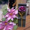 Evighedsrose - Lilla med guldstilk-FX-