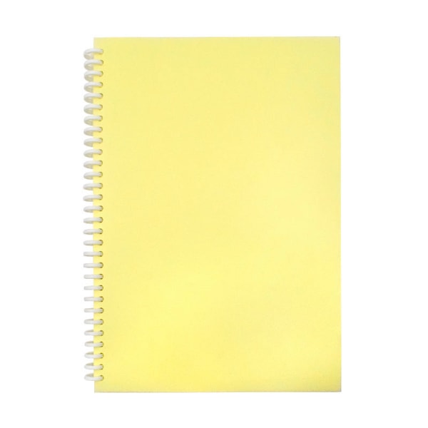Dekalalbum Gjenbrukbar Dekalbok 40 ark A4/A5 PU-omslag for utklippsbok gul yellow 40 sheets a5