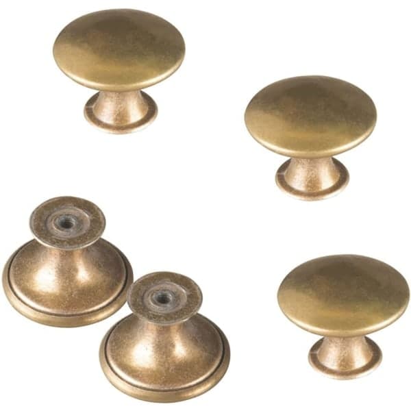20-pakning vintage messing skapsknotter og skuffehåndtak-FX-