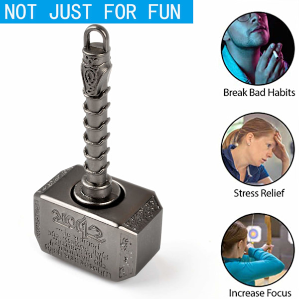 Hånd Finger Spinners Metal 2 i 1, Transformabel Fokus Stresslindring Fidgets Legetøj Fingerspids Gyro Stress