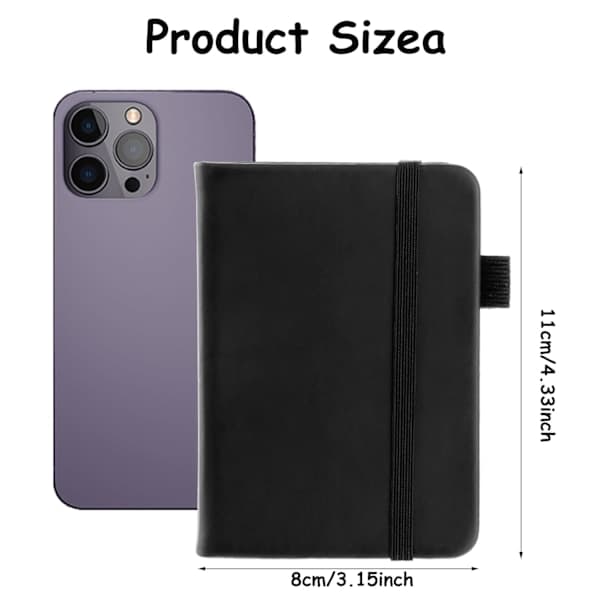 3-pack Pocket Notebooks Small Notebooks Diary Hardcover Notepad High Quality Thick Lined Paper, A7 100 Pages-FX-