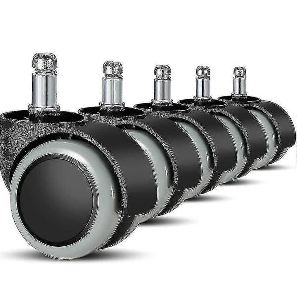 5-pakning kontorstolhjul 11 mm / 22 mm erstatningshjul for harde gulv for gamingstoler, svingstoler, Pr-FX-