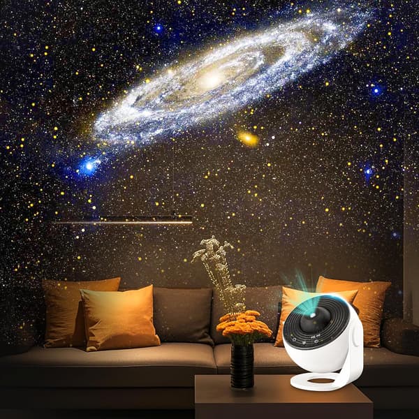 Star Projector Planetarium Projector Star Projector Galaxy Ceiling for Adults with 12 Discs 360° Rotation Night Light for Kids Adults-FX-