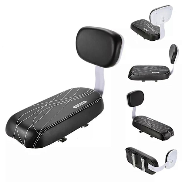 Premium Saddle with Backrest | Child Seat Kit | MTB Rear Rack | Comfortable & Safe Saddle