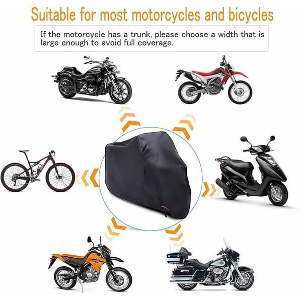 Motorcykelovertræk foldbar garage sort, XL (245x105x125 cm)-FX-