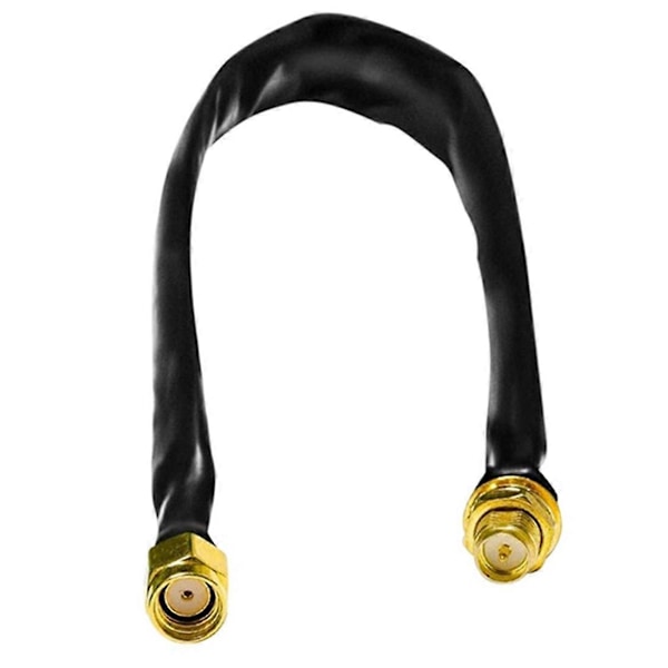 2 stk. RP-SMA han til RP-SMA hun 1-pak fladt koaksialt forlængerkabel 25 cm 802.11Ac 802.11N 802.1【HY】