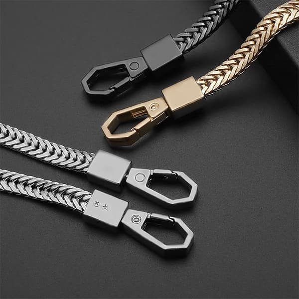 Nøglering / Pung Kæde i metal Cobra - Flere farver Sølv-FX- Silver Silver