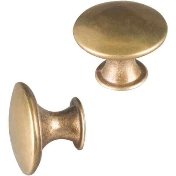 20-pak vintage messing skabsknopper og skuffehåndtag-FX-