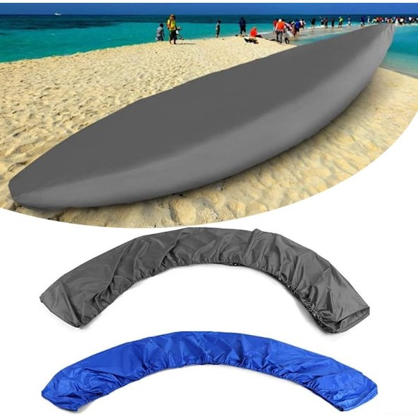 Kajakkbeskyttelse Kajakk Kano Beskyttelse Vanntett Utendørs Kajakk Oppbevaring Støvdeksel for Båt Kajakk Kano Paddleboard (4.1-4.5m Svart)-P7-