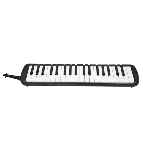 Melodica 37 Tangenter Keyboard Blæseinstrument til Begyndere Professionel Træning Sort