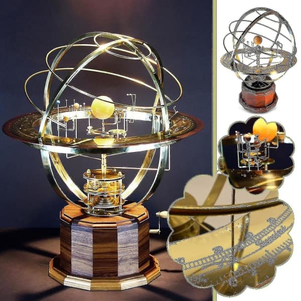 Retro Grand Orrery Solsystem Model Hjem Stue Soveværelse Dekoration