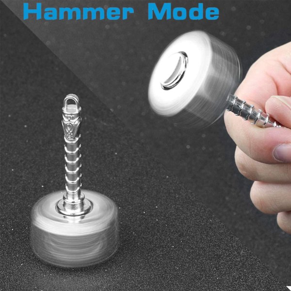 Hånd Finger Spinners Metal 2 i 1, Transformabel Fokus Stresslindring Fidgets Legetøj Fingerspids Gyro Stress