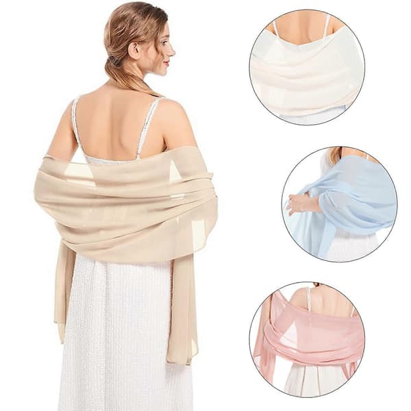 Versatile Rectangular Shawl Sport Travel Scarf Stylish Protective Tippet for Picnics and Camping Trips Navy Blue-FX- Navy Blue