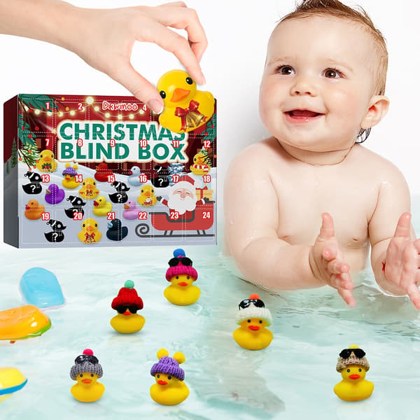 Jule-gummianke-kalender Gummianke-badelegetøj Kreativ julegave Blind Box-FX-