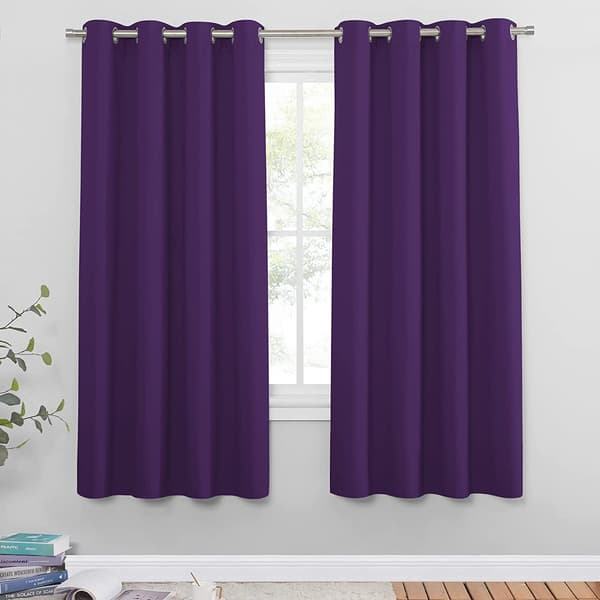 2-pakning lilla blendingsgardiner 132x60 cm termisk isolerte vinduspaneler-FX-