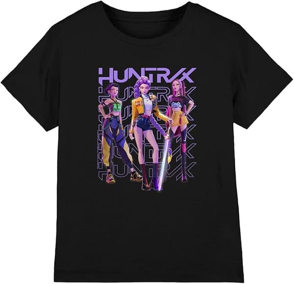 K-Pop Demon Hunters T-paita musta-FX- black 120cm