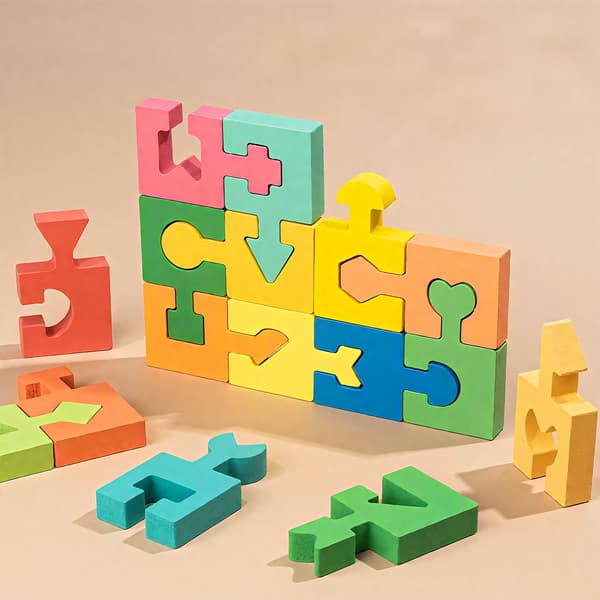 Geometrisk formmatchende byggeklodser til børn-FX-