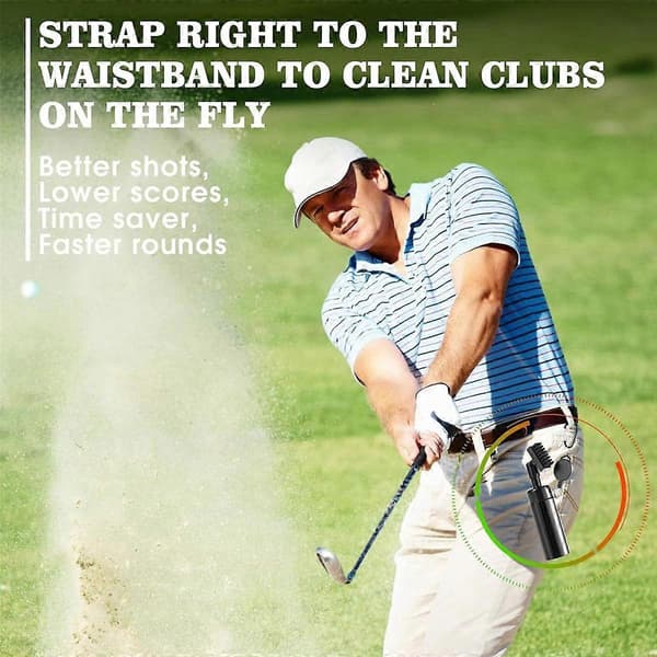 Golfmailan puhdistussarja golfmailaharjalla, golfuran teroittimella, golfmailan puhdistustyökalulla, golfvedellä -FX-