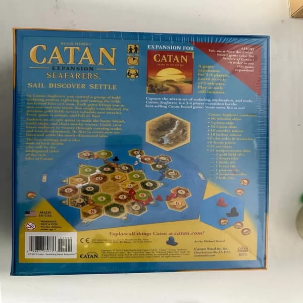 Catan Søfarere Udvidelse Brætspil Komplet Uåbnet-FX-
