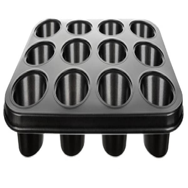 Leivinpelti + 12 kpl silikonimuffinssi-/pullavuokia - Moniväriset muotit-FX- multifärg multicolor